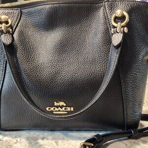 Coach Handbag Black Leather